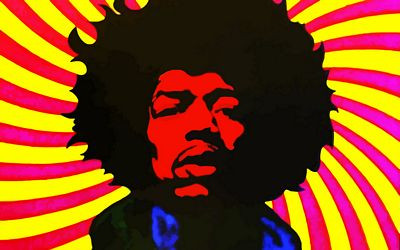 Jimi Hendrix Photo Decal 8