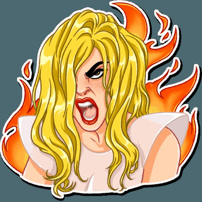 Lady Gaga Band Sticker 15