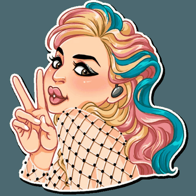 Lady Gaga Band Sticker 18