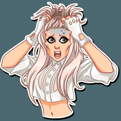 Lady Gaga Band Sticker 27