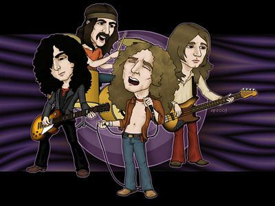 Led Zeppelin Color Band Decal