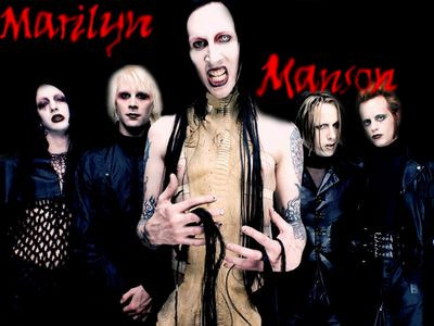 Marilyn Manson 2 Color Band Decal