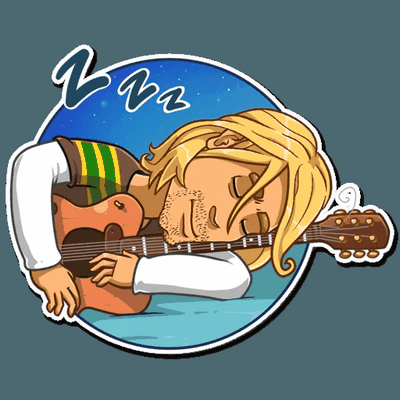 NIRVANA kurt cobain grunge is dead band sticker 16