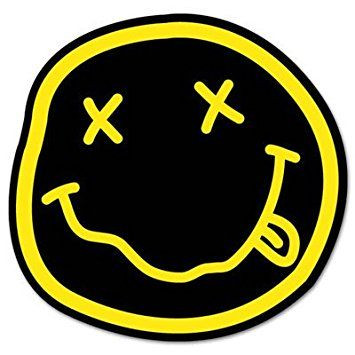 NIRVANA smiley rock band Vinyl Car Sticker