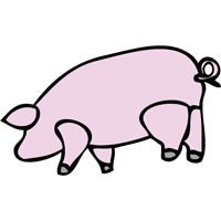 Pink Floyd Pig Decal 1247