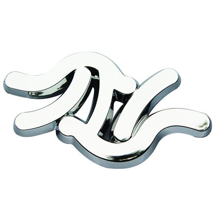 Wrestling Stick Figure Chrome Emblem