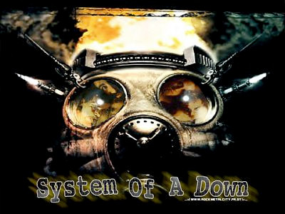 System of a Down 2 Color Band Decal