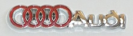 Audi Chrome with Red Emblem