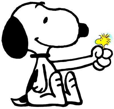 SNOOPY and Woodstock Peanust Gang Sticker 07