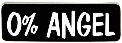 zero percent angel bumper sticker