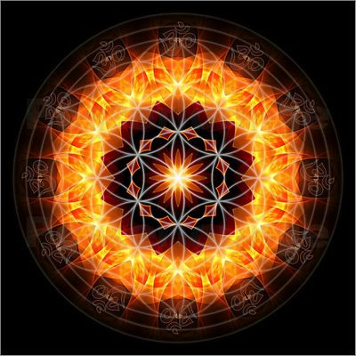 YOGA Flower of Life Circular Color Sticker