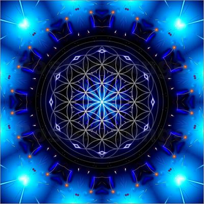 YOGA Flower of Life Color Sticker