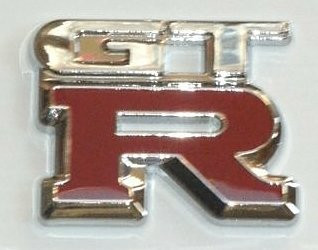 GT R Chrome with Red Emblem