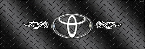 TOYOTA Diamond Plate Rear Window Graphic