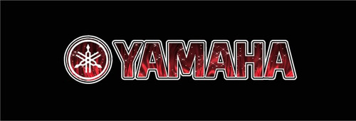 YAHAMA Black Rear Window Graphic