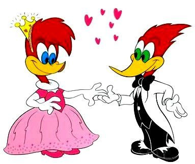 Woody Woodpecker Adhesive and Girl Friend Color Vinyl Decal Sticker 2