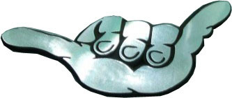 Shaka Chrome Auto Emblems