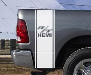 dodge ram  truck rt hemi bed stripe combo  kit
