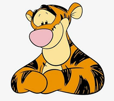 tigger head shot sticker