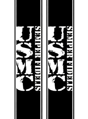Military usmc lettering bed stripe combo kit
