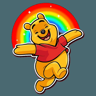 Winnie the Pooh Funny Cartoon Sticker Decal 24