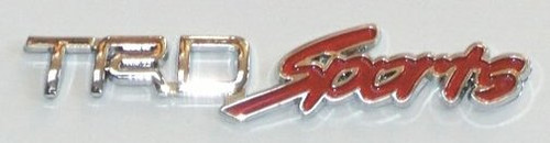 TRD Sport Chrome with Red Emblem