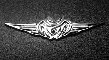 Tribal Design 2 Chrome Emblem