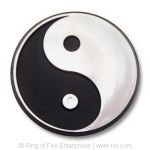 Yin Yang Chrome Car Emblem