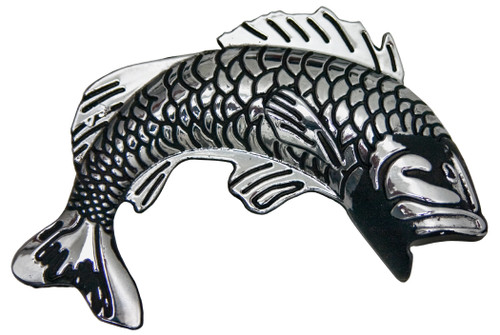 Jumping Fish METAL Chrome Auto Emblem