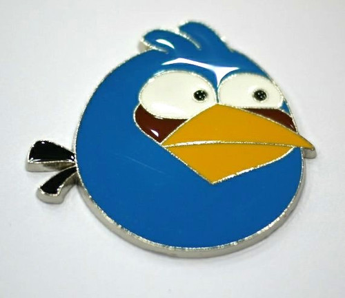 Angry Bird METAL Car Emblem Blue