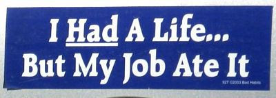 HAD A LIFE FUNNY bumper sticker