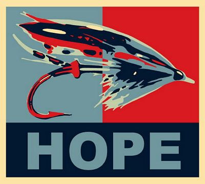 Hope Fishing Sticker