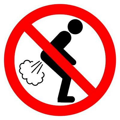 No Farting Color Decal