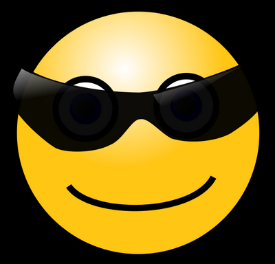 Smiley Cool Face Sticker