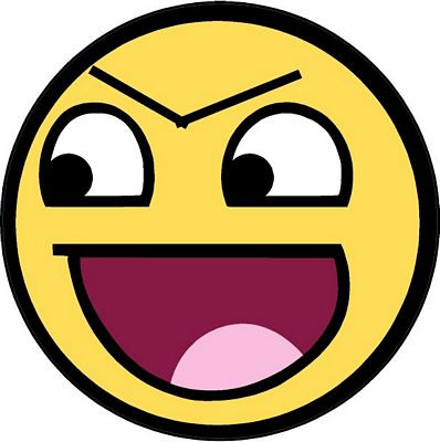 Smiley evil happy face