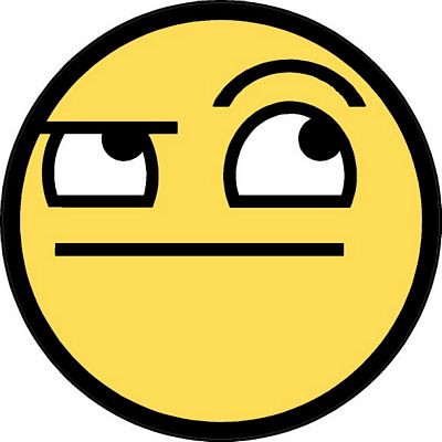 Smiley Eyebrow Raise Awesome Happy Face Funny Decal