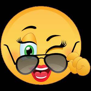 smiley flirt sticker