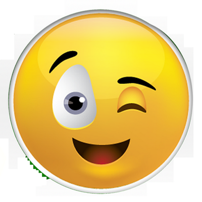 smiley wink sticker 55