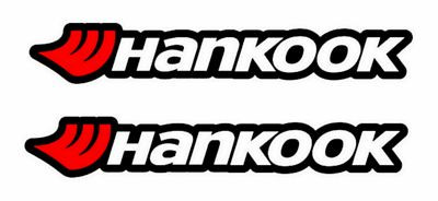 Hankook Tires Sticker Decal Motorsport Car Truck Racing Tire PAIR
