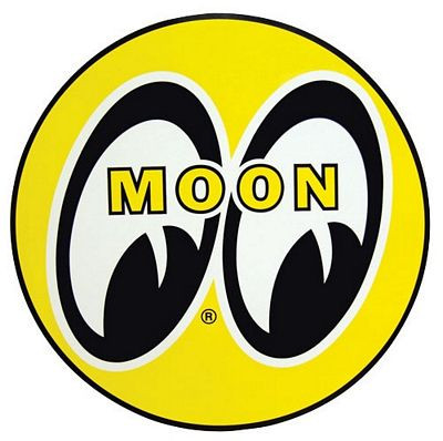 Moon funny color auto sticker