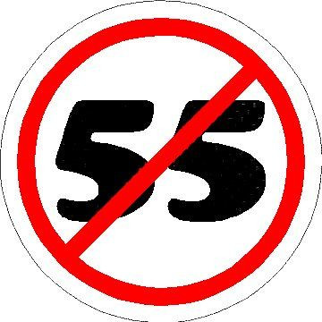 No 55 funny color auto sticker