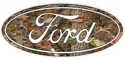 Ford Logo Decal Sticker - NATURE CAMO