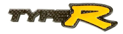 TYPE R Carbon Fiber YELLOW Emblem
