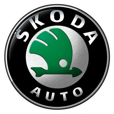 Skoda foreign car Logo 1 Color Vinyl Sticker