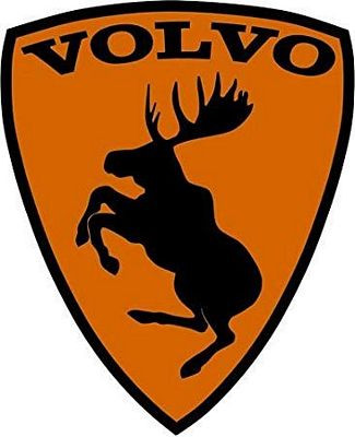 Volvo Prancing Moose Logo Decal Sticker 5