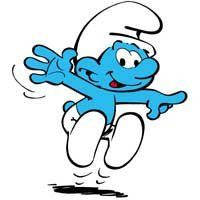Smurf Jumping Decal 2 1420