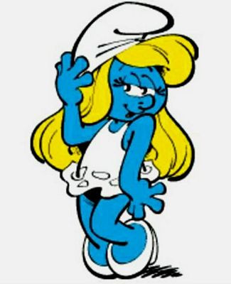 Smurfette So Pretty Decal 1428