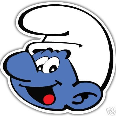 Vinyl Smurf Sticker Decal 1431