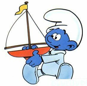 Baby Smurf Color Sticker 1