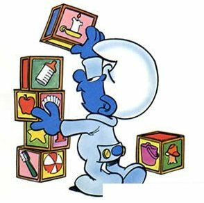 Baby Smurf Color Sticker 2
